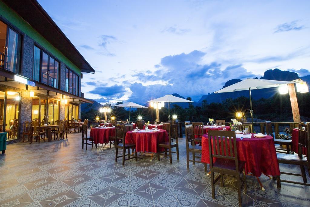 Thavisouk Riverside Hotel Ванг-Виенг Экстерьер фото